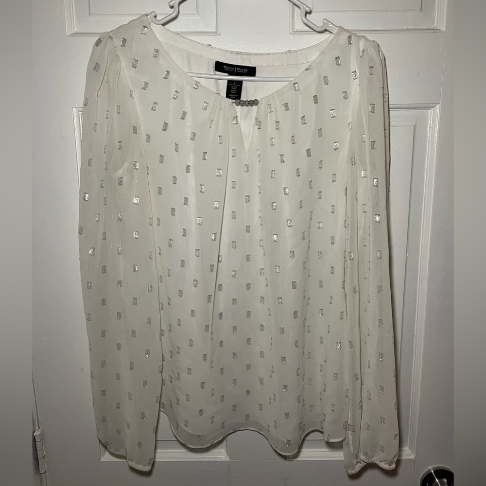 White House Black Market Blouse size 8